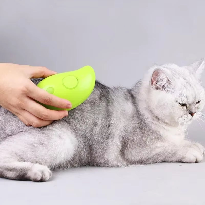 Grooming Cats Pet Products Brush Steam Brush Cats Stuff Supplies Cats Accessories Pets Electric Comb Sprayer 3-In-1 Massage Tool