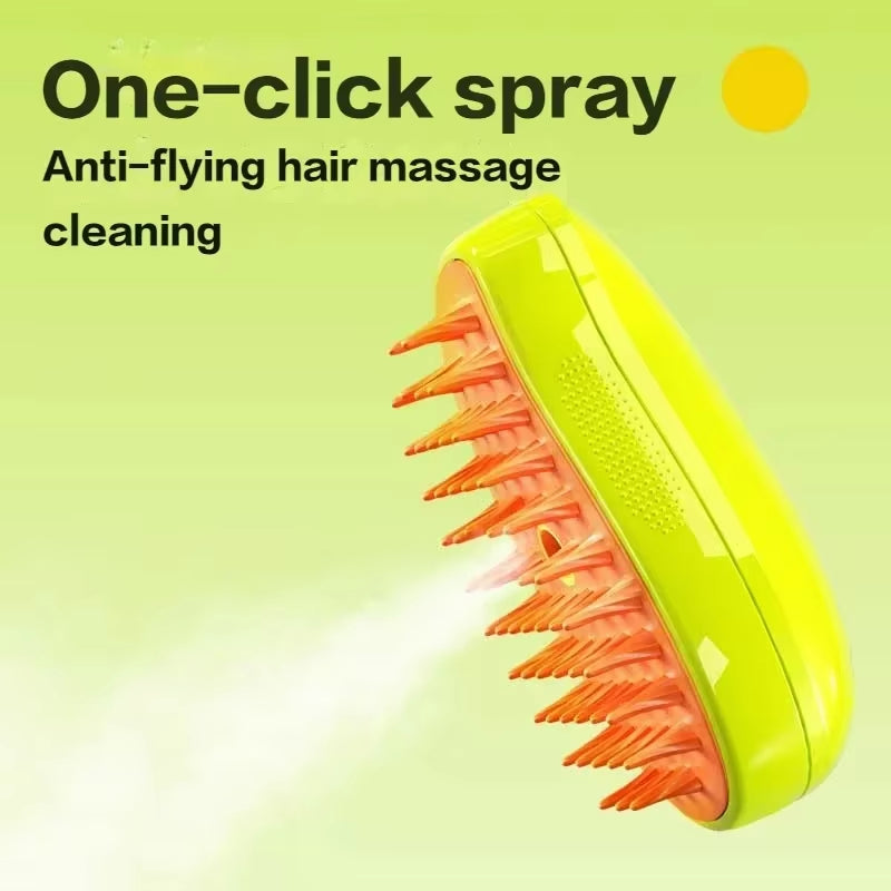 Grooming Cats Pet Products Brush Steam Brush Cats Stuff Supplies Cats Accessories Pets Electric Comb Sprayer 3-In-1 Massage Tool