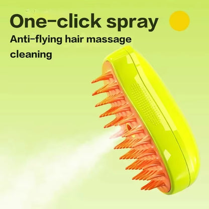 Grooming Cats Pet Products Brush Steam Brush Cats Stuff Supplies Cats Accessories Pets Electric Comb Sprayer 3-In-1 Massage Tool