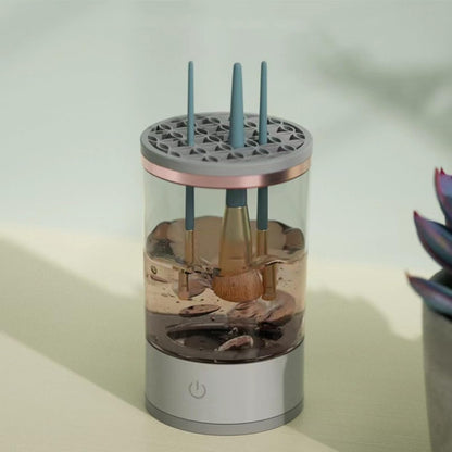Electric Makeup Brush Cleaner, Makeup Brush Cleaner,New Electric Makeup Brush Cleaner,Makeup Brush Cleaner Machine,Automatic Makeup Brush Cleaner for All Size Makeup Brush (Black-1Pc)