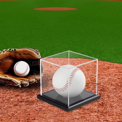 Baseball Display Case, Acrylic Baseball Holder Cube Baseball Box Memorabilia Display Cases for Official Baseball
