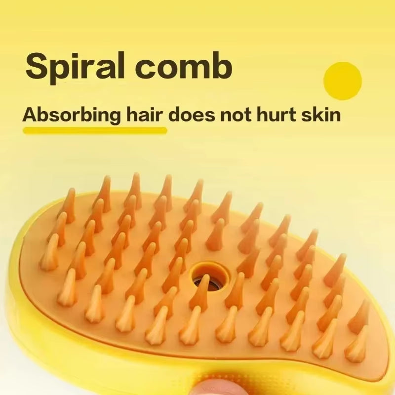 Grooming Cats Pet Products Brush Steam Brush Cats Stuff Supplies Cats Accessories Pets Electric Comb Sprayer 3-In-1 Massage Tool